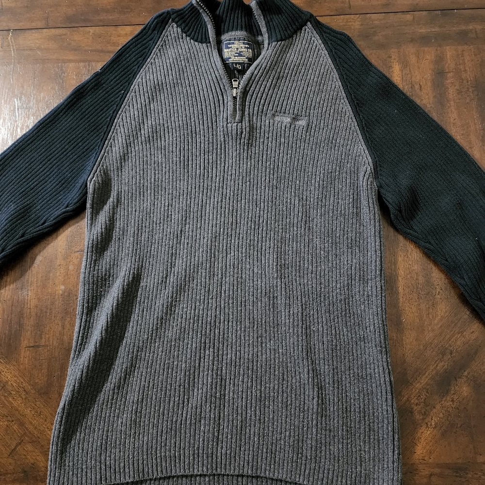 Nautical quarter zip pullover